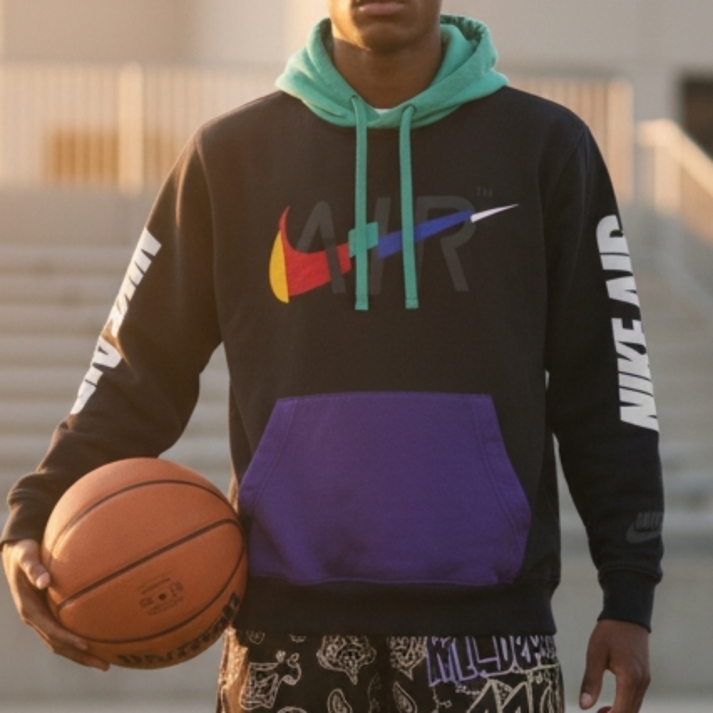 Nike Air Color Block Hoodie Medium Super Condition